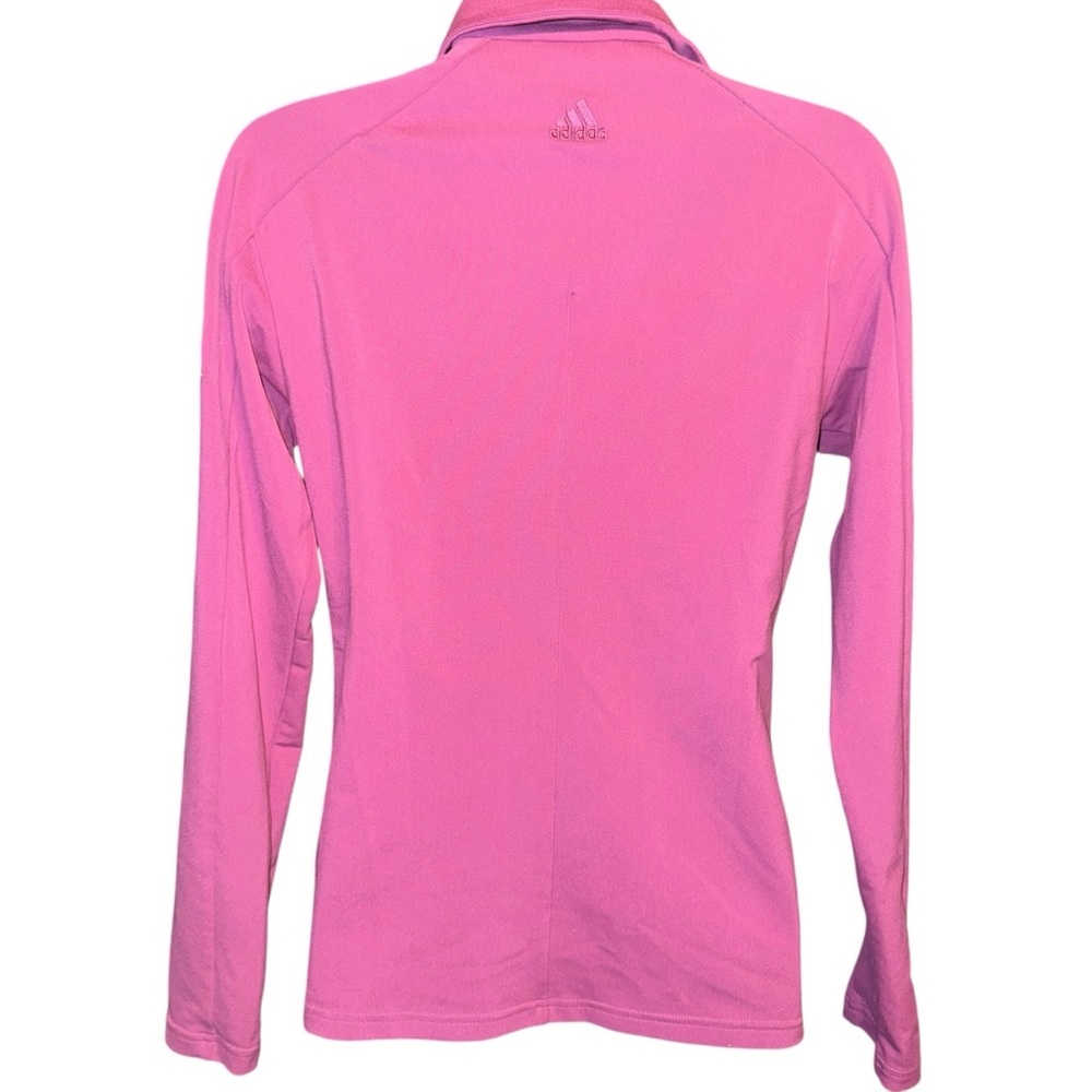 Adidas Womens Small Pink ClimaLite Full Zip Athletic Jacket Running Training - Picture 3 of 8